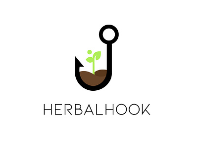 Herbal Hook Logo Concept