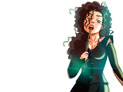 Bellatrix cartoon comic art digital art digital illustration illustration