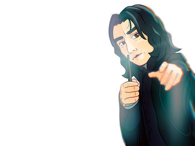 Snape cartoon comic art digital illustration illustration