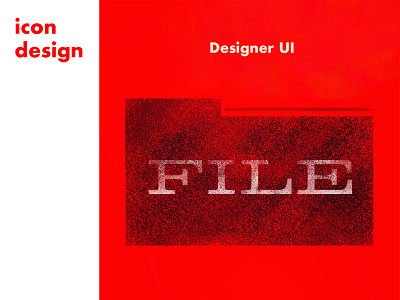 UI Design / File Icon interface design mid century modern ui design