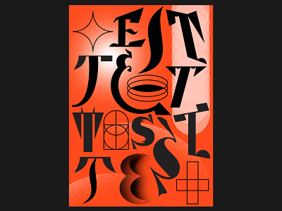 Test communication design graphic design poster poster a day poster art poster design typogaphy typography poster
