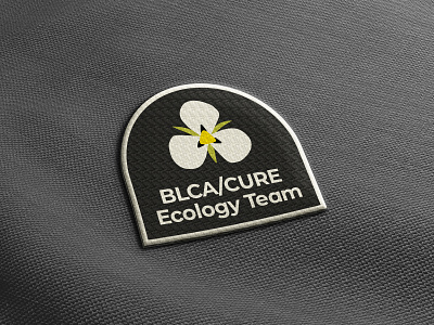 BLCA/CURE Ecology Team Patch branding design ecology embroidered flower icon logo logo design mariposa patch plants typography