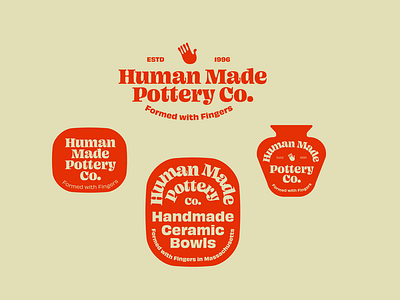 Hand Made Pottery Co. Logo & Badges