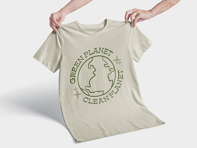 Eco-friendly T-Shirt Design | Green Clean Planet by jeff lopilato