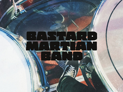 Bastard Martian Band Logo band bold branding logo logo design logotype minimal modern music organic retro rock typography