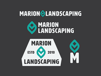 Marion Landscaping Logos and Badges