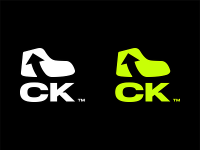 Comeback Kicks Alt Acronym Logo branding logo minimal modern sneakers typography
