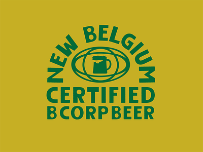 Certified B Corp Beer b corp beer branding carbon logo retro sustainable typography