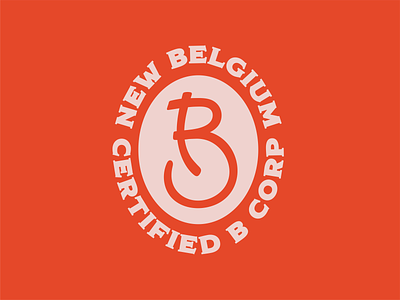 New Belgium B Corp Certified b b corp badge beer branding logo retro sustainable typography