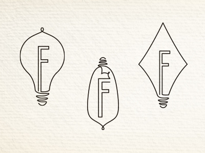 Filament Logo – Icon Exercises acronym connection filament icon idea illuminate light lightbulb line work logo symbol vision