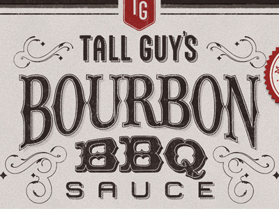 TG – Bourbon BBQ Label Detail