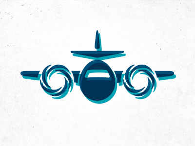 Airplane Icon airplane blue distress flight grunge icon plane propellers symbol teal travel wings