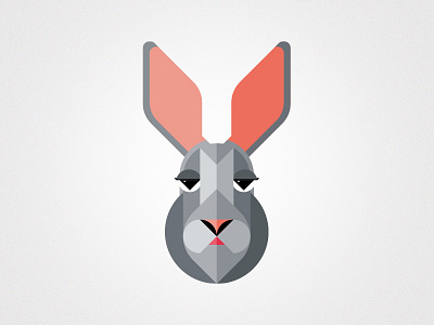 Jackrabbit animal art bunny clean design flat geometric icon iconography illustration illustrator jackrabbit minimal rabbit simple vector