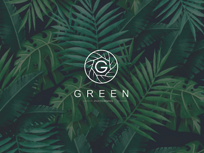 Green Photowork Logo branding design logo vector