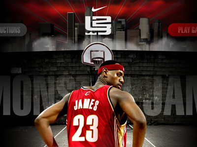 Nike/Lebron Game Proposal flash game lebron nike photoshop