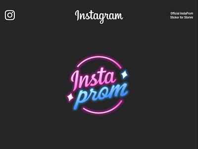 Instagram Prom | Design Stickers app branding design illustration instagram interface minimalism prom ui ux web