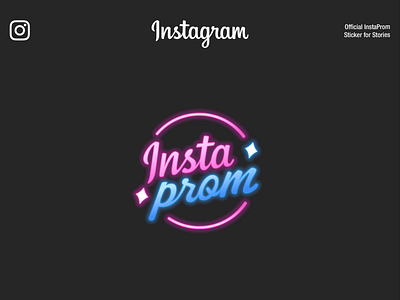 Instagram Prom | Design Stickers app branding design illustration instagram interface minimalism prom ui ux web