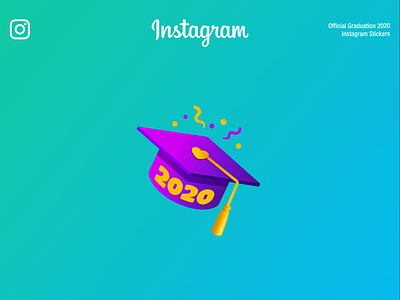 Instagram Graduation 2020 | Stickers app branding character design illustration instagram interface sticker ui ux web