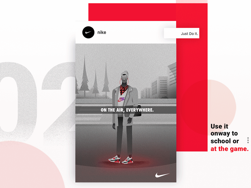 Nike Air max *REVOLUTION* 02 90s air animation creative design gif inspiration natsume nike ui ux