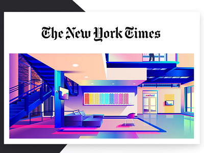 Editorial 01 for The New York Times color palette creative design editorial flat gradient illustration interface nyt the new york times ui ux