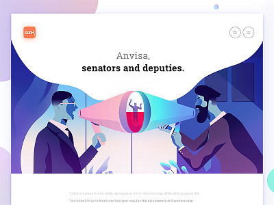 Anvisa, senators and deputies app art design flat gradient illustration interface logo sketch ui ux web