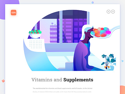 Vitamins and Supplements animation brand cryptocurrency design editorial illustration interface minimalism typography ui ux web
