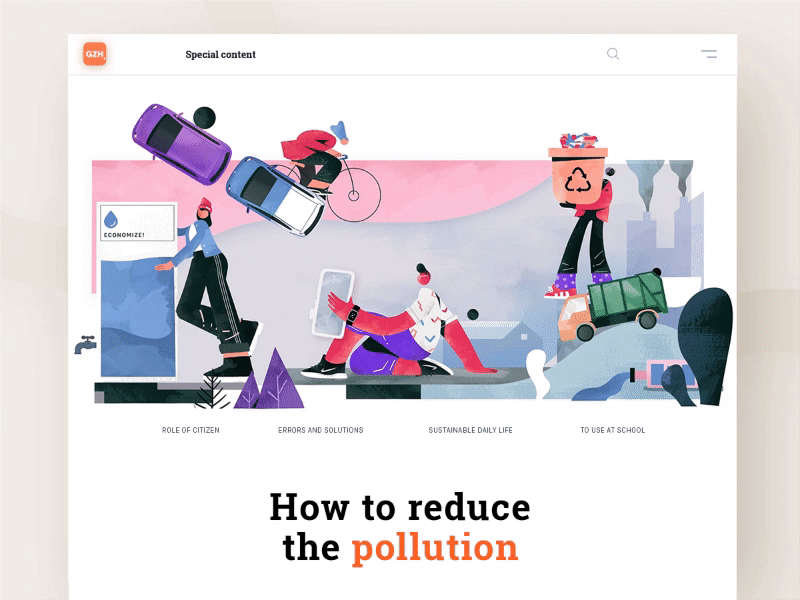 How to reduce the pollution - GZH website