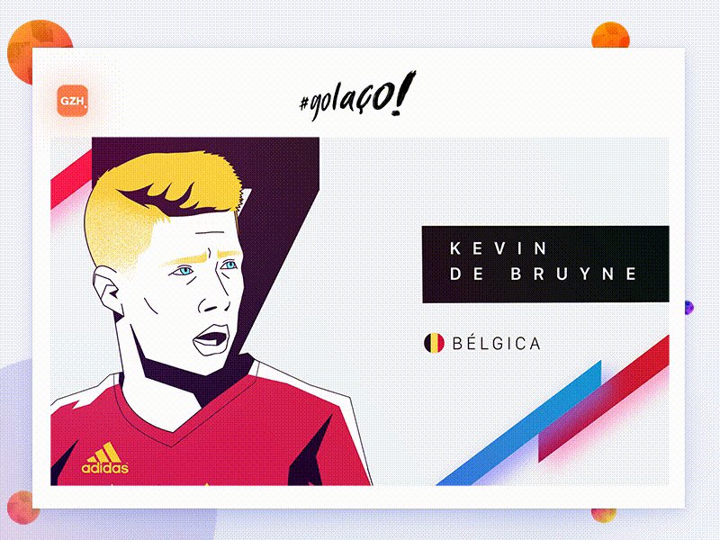 Kevin De Bruyne - Belgium animation app cel animation design fifa illustration motion nike soccer ui ux web