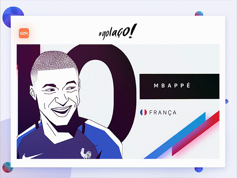 Mbappé - France animation app cel animation design fifa illustration motion nike soccer ui ux web