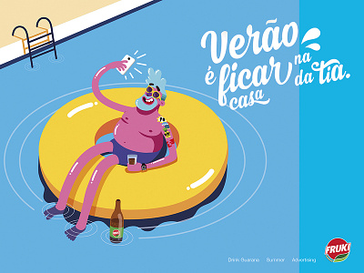 Fruki Guaraná, Summer! advertising agency branding character design flat illustration logo ui vector