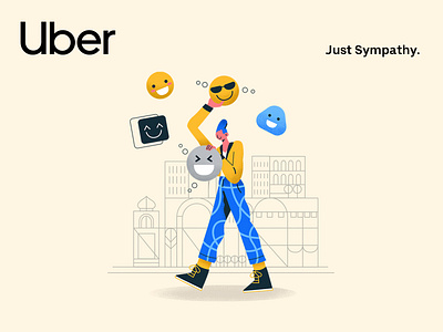 Uber – Users Review 2018 | 02 ai artdirection character city design illustration interface minimalism uber uber design ui ux web