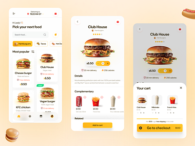 Food App app design food app icon ui