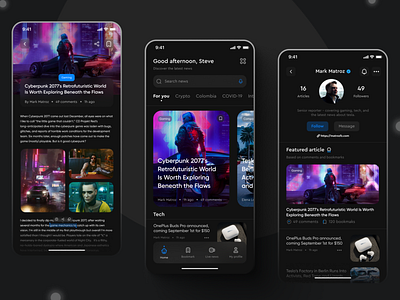 News App - UI/UX design