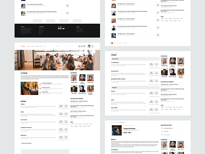 Forum website design design forum graphic design mockup posts ui ui design user interface ux ux design web web design website wireframe women