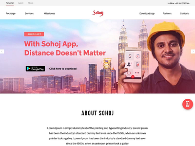 Sohoj Website animation redesign ui webdesign website design