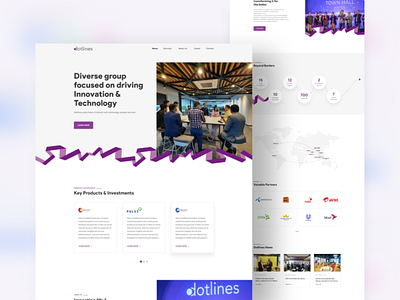 Dotlines Website Design - Proposed Version business corporate design desing homepage landing page page service ux website