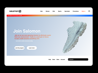 Salomon - Product Landing Page