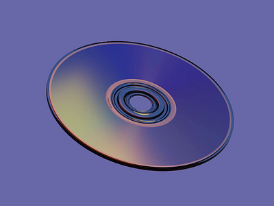 Blue Disc 3d animation blender blender3d blue branding cd cold design disc disco logo loop low poly minimal web