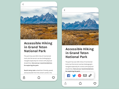 like and share 👍 dailyui dailyui010 dailyuichallenge design email facebook likes national park parks pinterest send share social share social share button twitter ui ux uxdesign