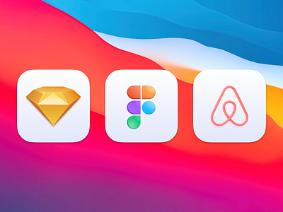 Mac OS Big Sur airbnb app bigsur figma icon sketch skeumorphism