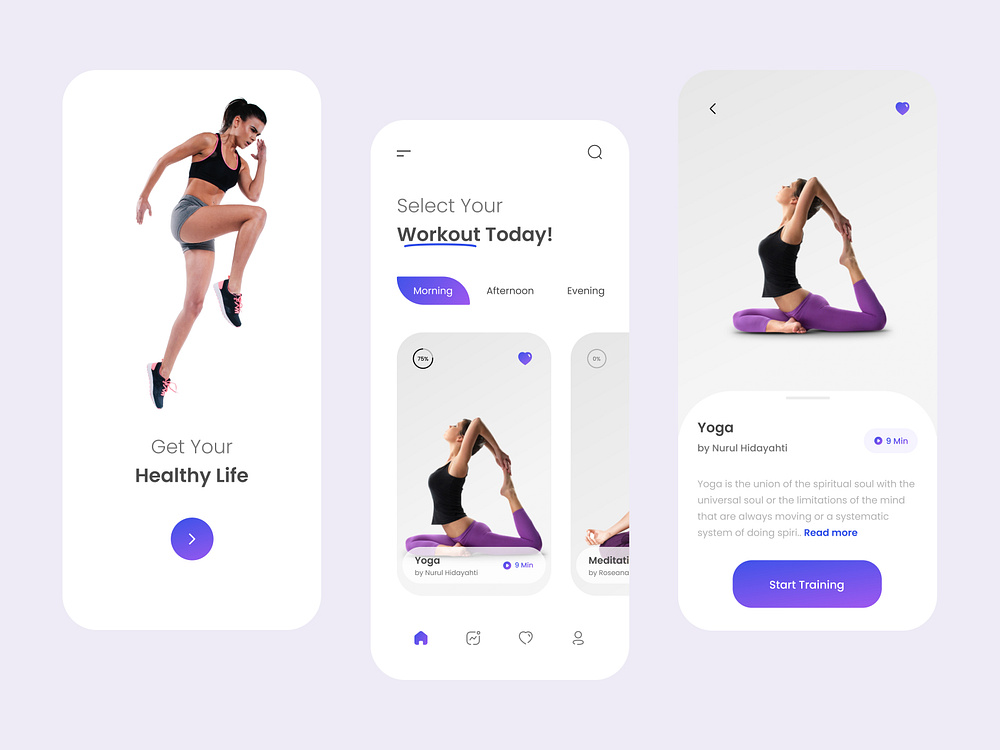 Yoga App Exploration By Malvin Iqbal Firdaus On Dribbble