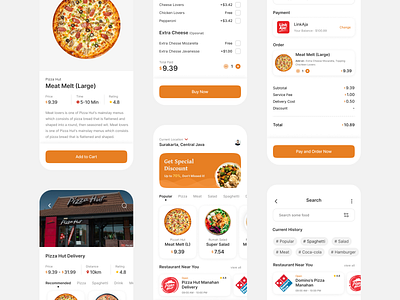 Food Delivery Mobile App 10amdesignchallenge01 design exploration illustration logo madewithfigma ui uidesign uidesigner uiux uxdesign