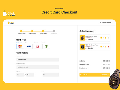 Credit Card Checkout - daily ui