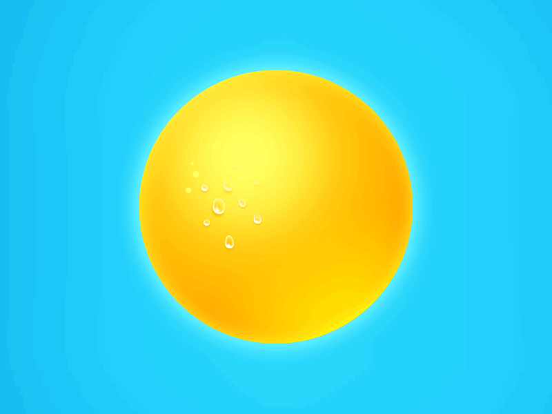 Animated Sun #1 animation character design funny photoshop sun traditional animation yellow