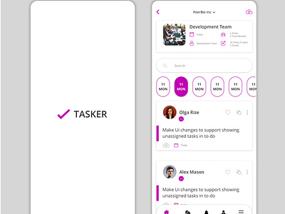 Task App adobe xd app behance dribble freelance graphicdesign illustrator task ui ux