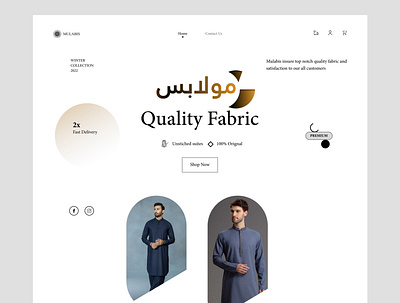Mulabis Ecommerce Store behance calligraphy classic design ecommerce figma graphic design landing page minimalist store ui ux