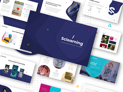 Sclearning – Education Presentation Template creative presentation design layout design powerpoint presentation powerpoint presentation template ppt ppt template pptx presentation design presentation layout