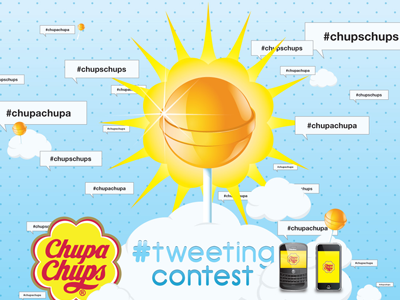Chupa Chups #tweeting contest advertising chupa chups illustration lollipop student project tweet