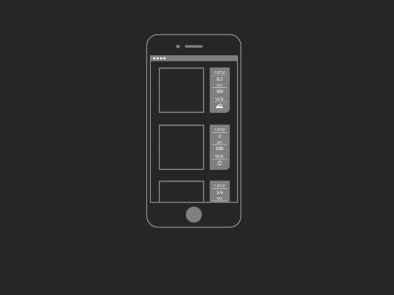 Quick Sketch black color gif illustration iphone motion shadow ui