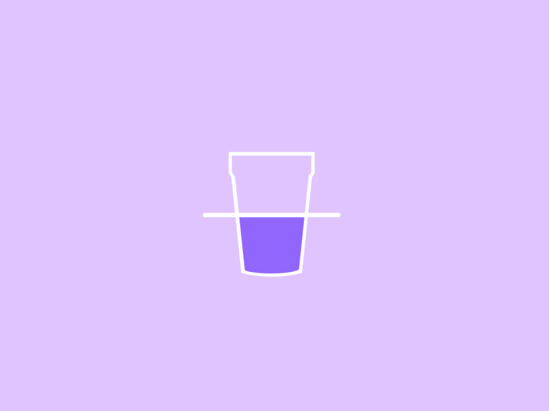 Monday Medicine color cup drink graphic liquid motion purple